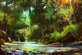 Image result for Forest Painting Wallpaper