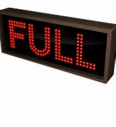 Image result for Full Up Sign