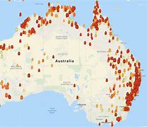 Image result for Map of Bushfires