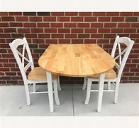 Image result for Drop Leaf Solid Wood Dining Table