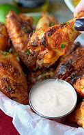 Image result for Ranch Chicken Wings