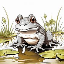 Image result for Cartoon Frog Pond