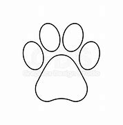 Image result for Dog Paw Print Template