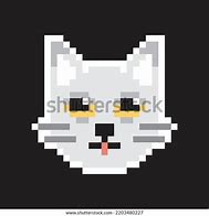 Image result for White Cat Pixel Art