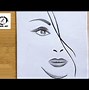 Image result for Girl Face Sketch Hair