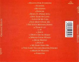 Image result for Queen Greatest Hits IV