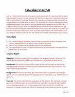 Image result for Data Analysis Report Template