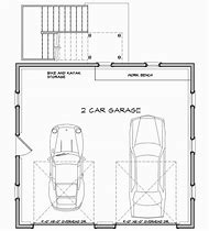 Image result for Basic 2 Car Garage Plans