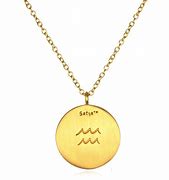 Image result for Aquarius Zodiac Necklace