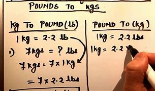 Image result for Kg to Pounds Conversion