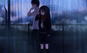 Image result for Anime Boy Looking Outside Rain Sad