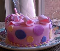 Image result for Little Girl Birthday Cake Pink Flower