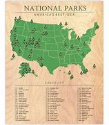 Image result for Map of National Parks Print