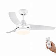 Image result for White Ceiling Fan with Light and Remote