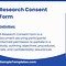 Image result for Research Consent Form Template