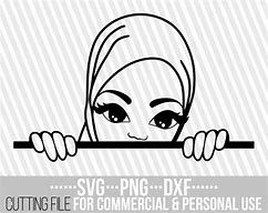 Image result for Peeking Lady SVG