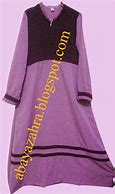 Image result for Model Gamis Batik Kombinasi Biru Dongker