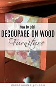 Image result for Decoupage On Wood Plaque