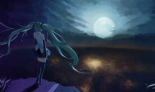 Image result for Cool Anime Moon