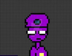 Image result for Purple Guy Pixel Art