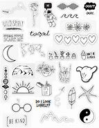 Image result for Cute Aesthetic Stickers Black and White