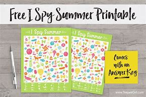 Image result for Summer I Spy Game