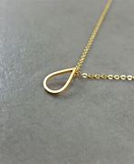 Image result for Gold Teardrop Necklace