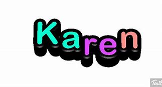 Image result for Karen Name Clip Art