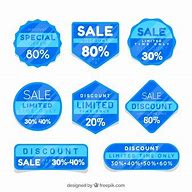 Image result for Blue Sale Sticker