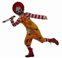 Image result for Ronald McDonald Head PNG