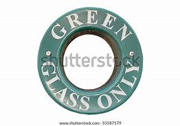 Image result for Glass Bin Sign Blue