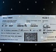 Image result for Air Canada Plane Ticket