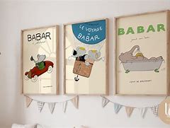 Image result for Babar The Elephant Art