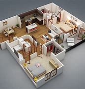 Image result for House Plan in 3D