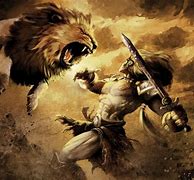 Image result for Hercules Fighting Nemean Lion