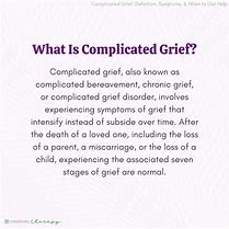 Image result for Complicated Grief