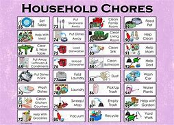 Image result for Kids House Chores Chart