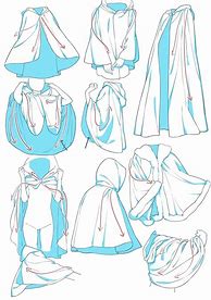 Image result for Hooded Cloak Drawing Reference