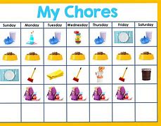 Image result for Kids House Chores Chart