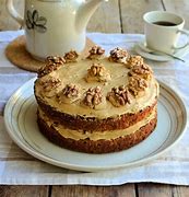 Image result for Coffee and Walnut Cake with Buttercream