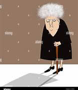 Image result for Greedy Old Lady Cartoon