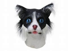 Image result for Black and White Cat Mask