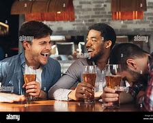 Image result for Guys Talking and Drinking at Bar