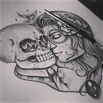 Image result for Sugar Skull Lovers Tattoos