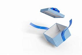 Image result for Blue Open Gift Box