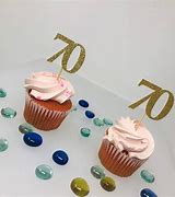 Image result for 70th Birthday Cupcake Toppers