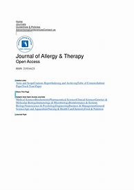 Image result for Allergy Journal