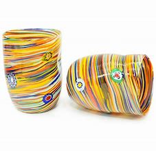 Image result for Murano Millefiori Drinking Glasses