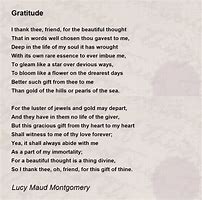 Image result for Gratitude Poem