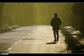 Image result for Person Walking Alone